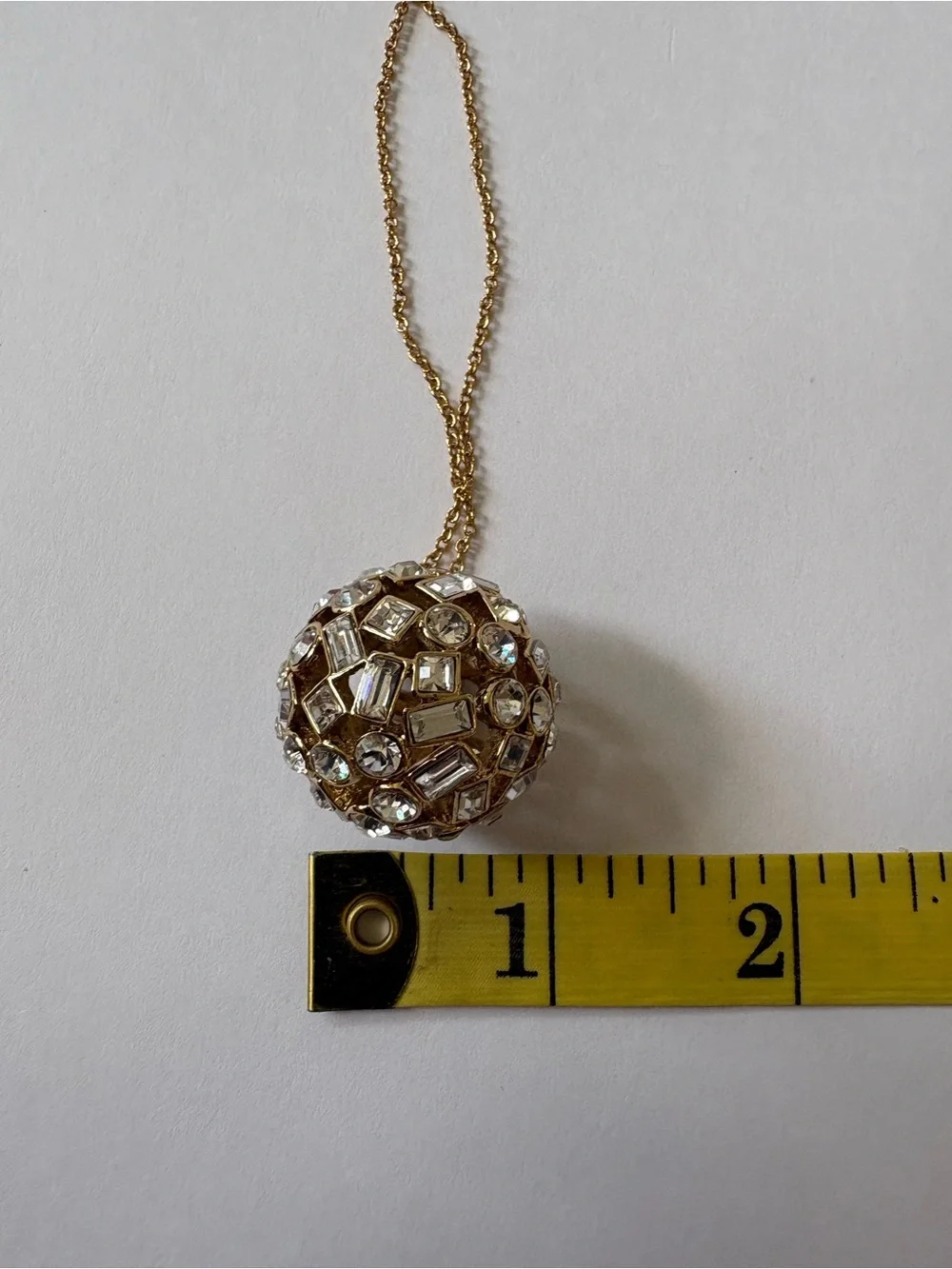 KATE SPADE On The Dot Pendant Cubic Zirconia Sphere Ball Necklace Party Festive
